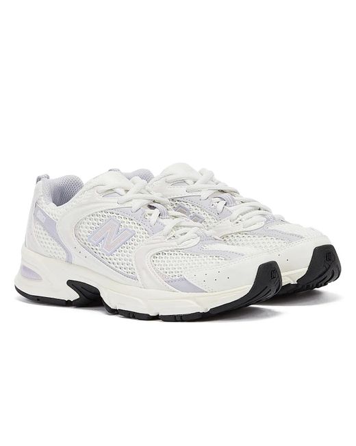 New Balance White 530 Women's /lilac Trainers