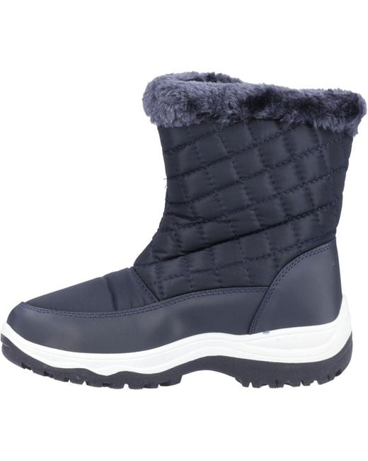 Cotswold Blue Butterrow Winter Stiefel Bis Zur Mitte Der Wade