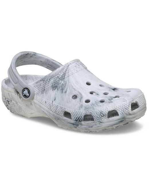 CROCSTM Gray Classic Marbled Synthetic Clogs