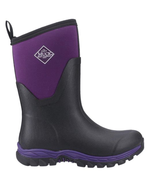 Muck Boot Blue Arctic Sport Ii Mid Rubber /Acai Winter Mid Calf Boots