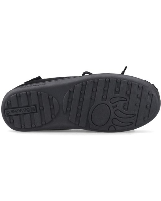 BEARPAW Black Moc Ii Suede Slippers for men