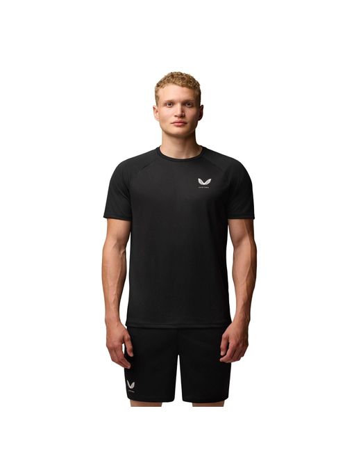 Castore Black Adapt Training T-Shirt Polyester Activewear T-Shirts for men