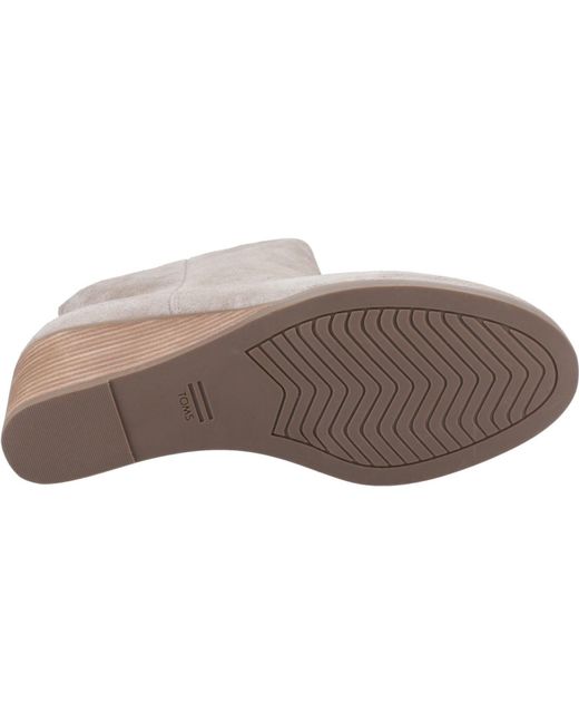 TOMS Gray Casey Leather Boots