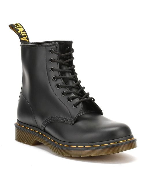 Dr. Martens Black 101 Ys Smooth Leather Boots for men