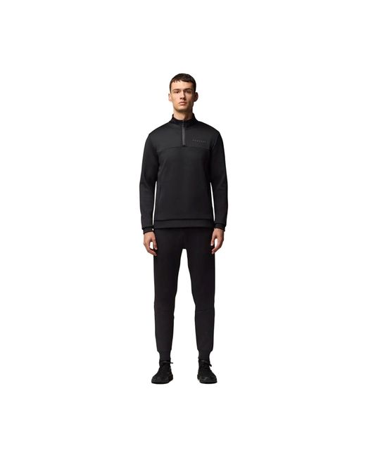 Castore Black Scuba 1/4 Zip Polyester Sweatshirt for men