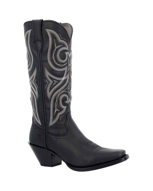 Durango Black Crush Faux Leather Boots for men