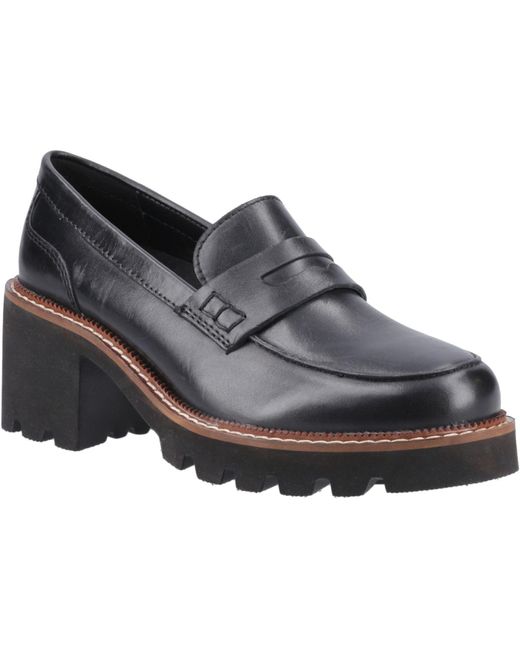 Hush Puppies Black Giavanna Farbe Lederloafer