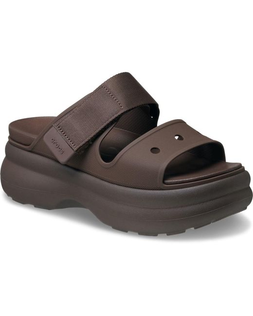 CROCSTM Brown Soho Two Strap Eva Coffee Sandals