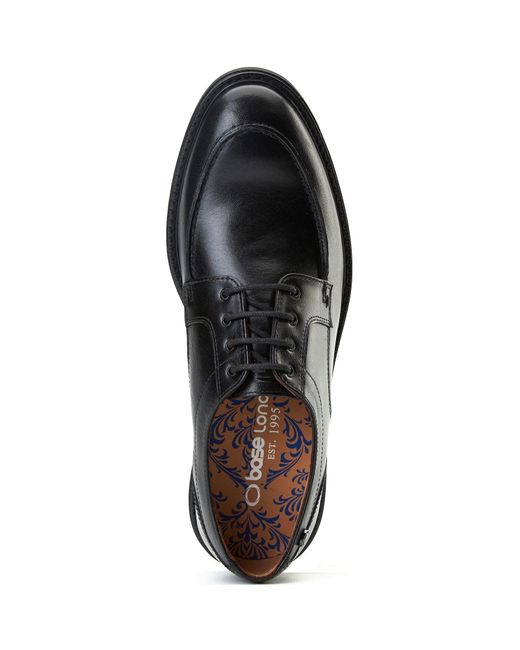 Base London Black Surrey Leather Brogues Shoes for men