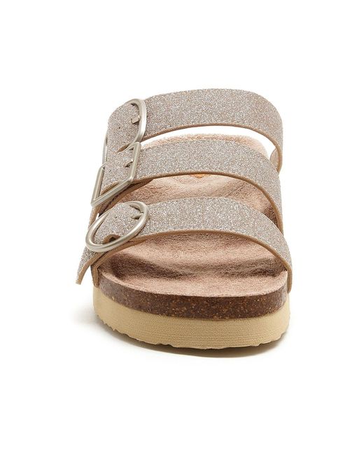 Rocket Dog Metallic Astor Glenn Glitter Textile Sandals
