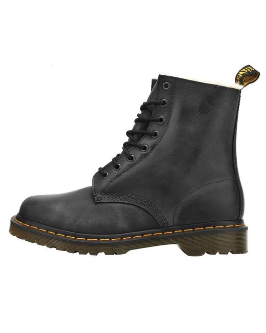 Dr. Martens Black Dr. Martens 1460 Serena Fur Lined Boots