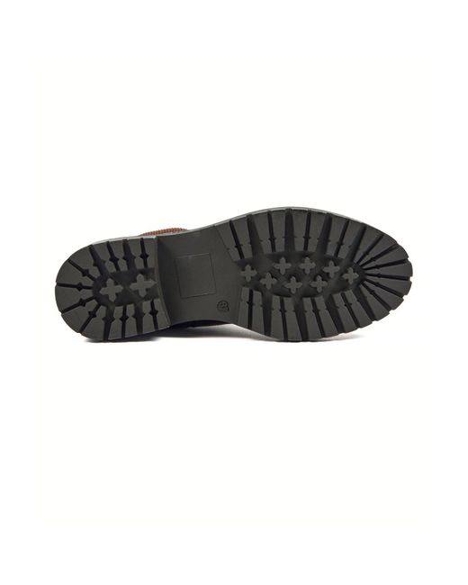 Pod Black Polly Leather/Textile Boots