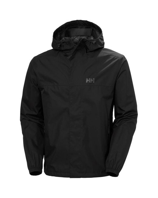 Helly Hansen Sport Black Vancouver Rain Jacket Rain Jacket for men
