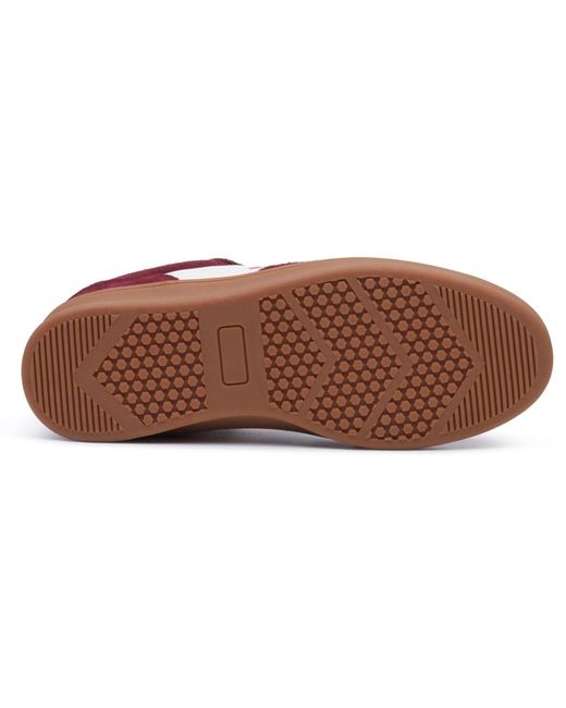 Hush Puppies Red Maura Suede Bordeaux Trainers