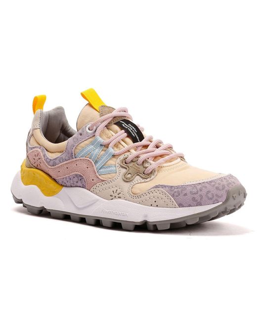 Flower Mountain Purple Yamano 3 Lilac/Blush/Cream Trainers