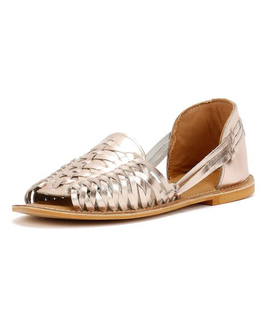 Tower London Brown Tower London Hurache Leather Metallic Shoes