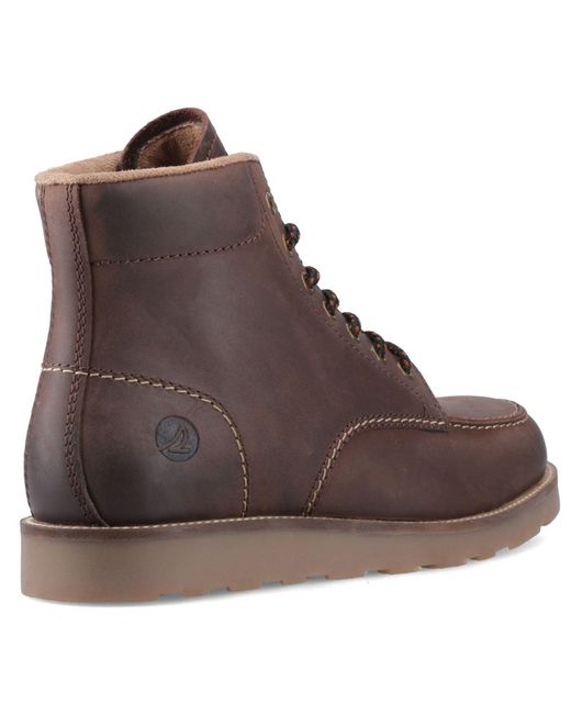 Sperry Top-Sider Brown Boston Leather Ankle Boots