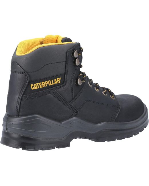 CAT Safety Black Caterpillar Striver Leather Safety Boots