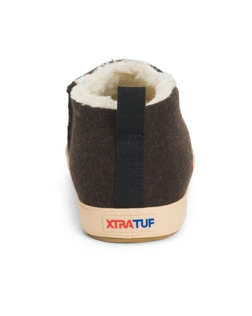 XtraTuf Gray Homer Wool Slippers