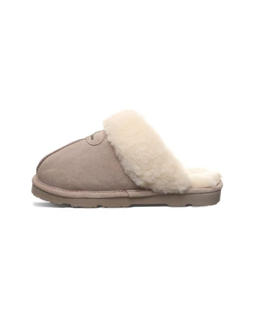 BEARPAW Gray Loki Ii Suede Mushroom Slippers