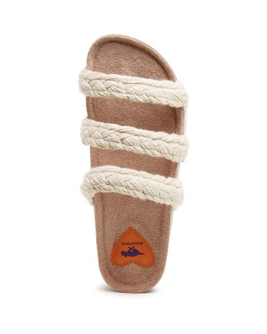 Rocket Dog Metallic Ashley String Braid Cotton Natural Sandals