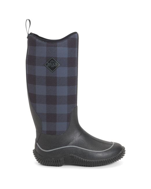 Hale Bottes En Caoutchouc À Carreaux Noir/Gris Muck Boot en coloris Blue