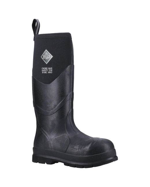 Muck Boot Black Chore Max S5 Rubber Wellington Boots