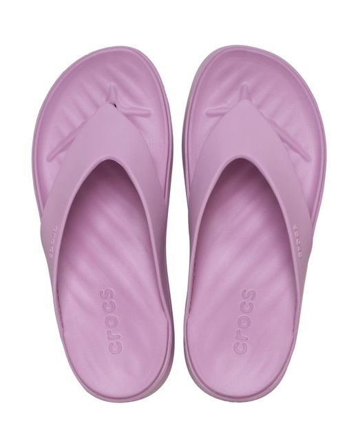 CROCSTM Purple Getaway Platform Synthetic Hydrangea Sandals