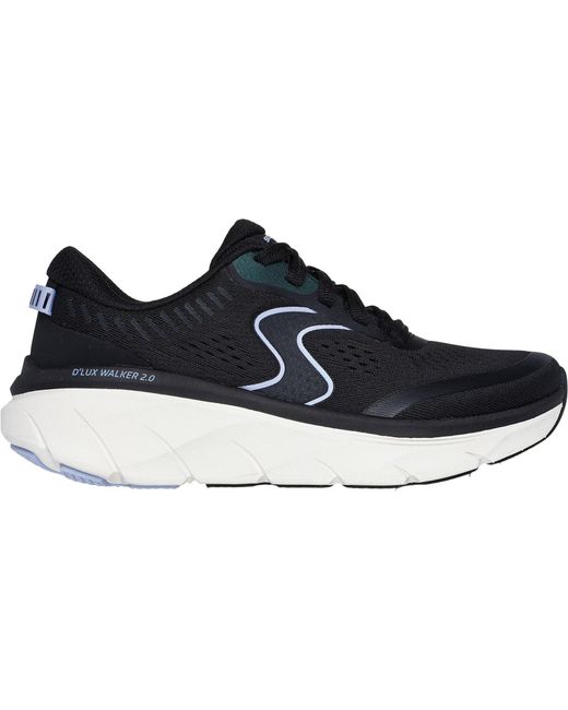 Skechers Blue D'Lux Walker 2.0 Active Pace Textile Trainers