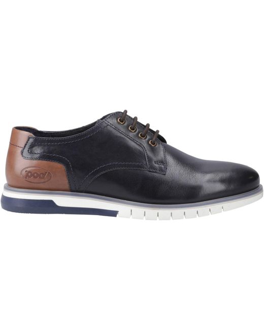 Pod Blue Cillian Leather Lace-Up Shoes for men