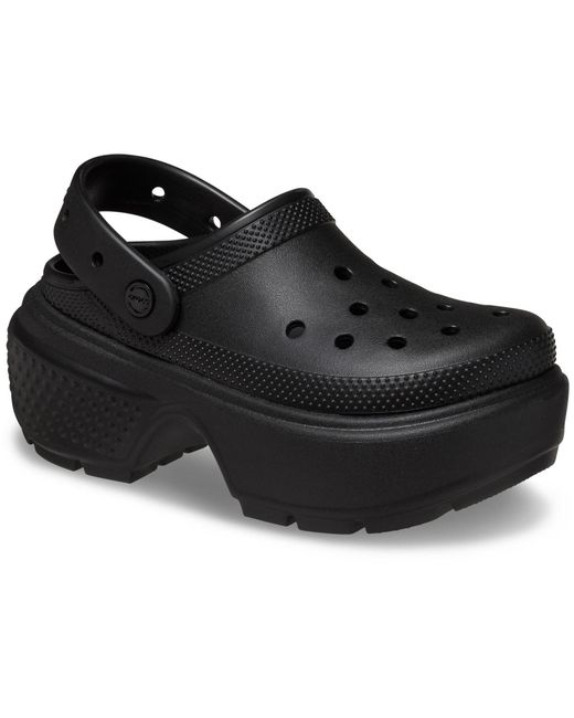 CROCSTM Black Stomp Clog Synthetic Clogs