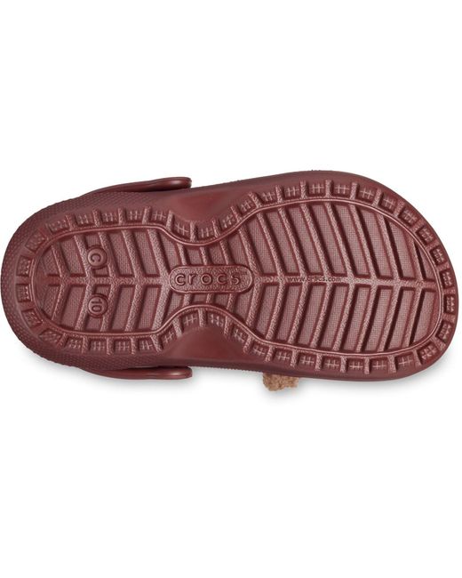CROCSTM Brown Classic Lined Fun Lab Synthetic Bear Clogs