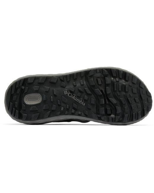 Columbia Black Konos Hiker 3-Strap Polyester Sandals for men