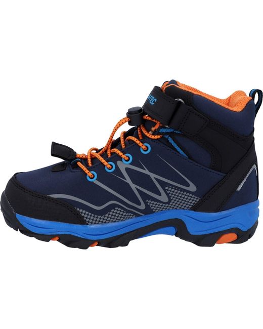 Hi-tec Blue Blackout Mid Synthetic Soft Shell//Lake Hiking Shoes for men