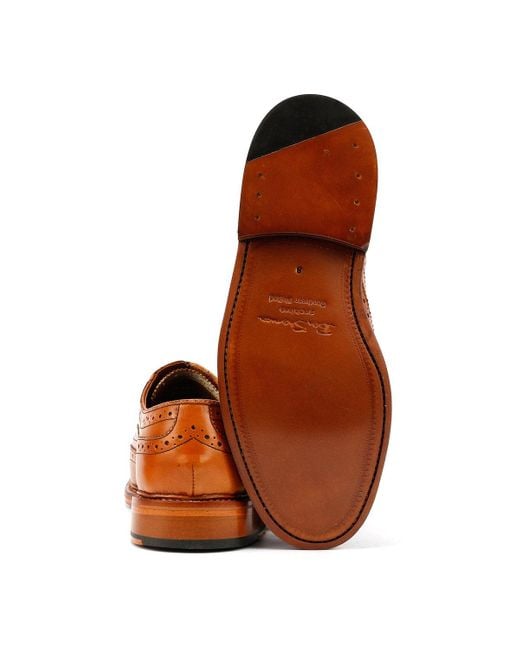 Ben Sherman Sugarman Brogue Leder Schnürschuhe in Brown für Herren