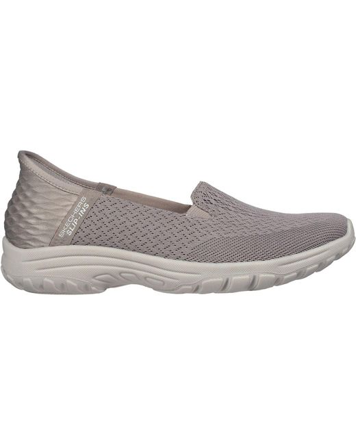 Skechers Reggae Fest 2.0 Guiding Polyester Damessneakers in het Gray