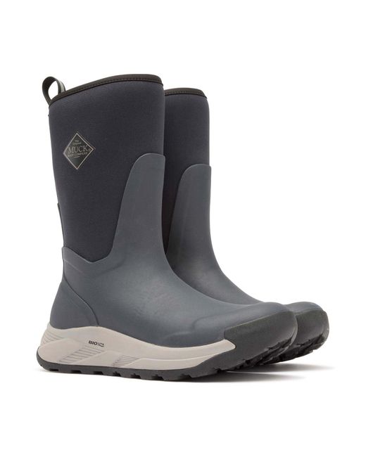 Muck Boot Black Outmax 12" Rubber Wellington Boots for men