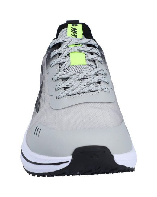 Hi-tec White Santorini Synthetic Cool//Acid Lime Trainers for men