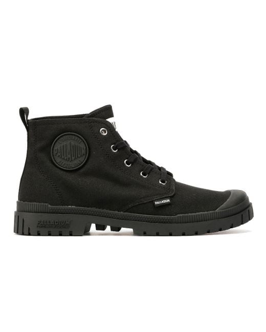 Palladium Black Sp20 Hi Cvs Canvas Boots