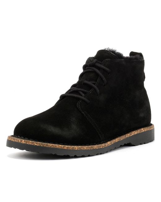 Uppsala Mid Shearling Bottes En Daim Birkenstock en coloris Black