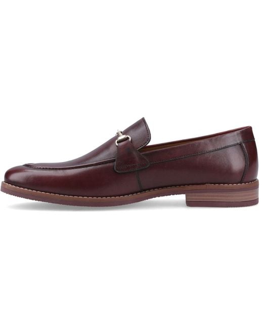 Hush Puppies Brown Moses Leather Bordeaux Loafers for men