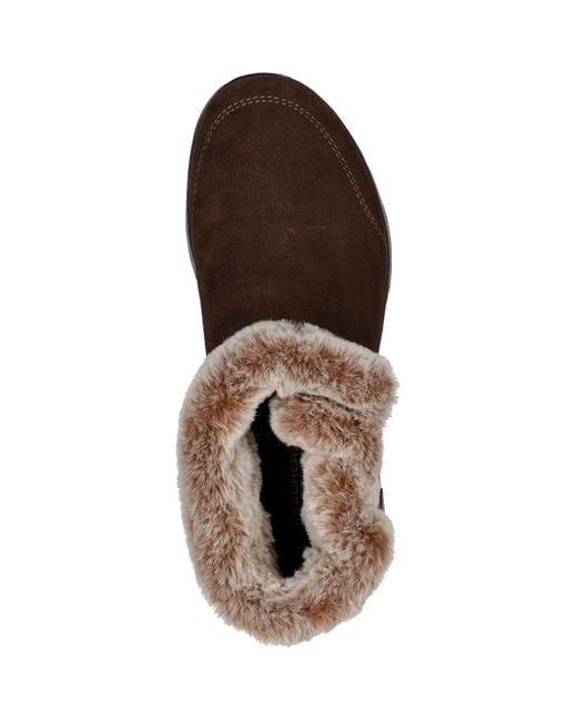 On-The-Go Joy First Glance Bottes En Cuir Skechers en coloris Brown