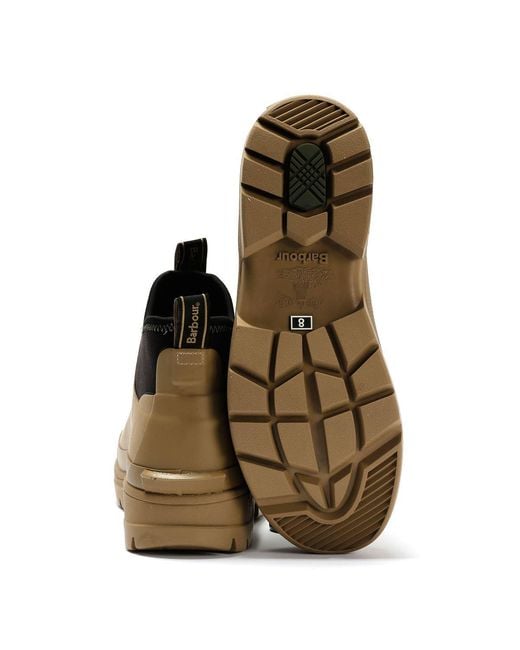 Barbour Green Ridge Oak Ankle Wellington Boots for men