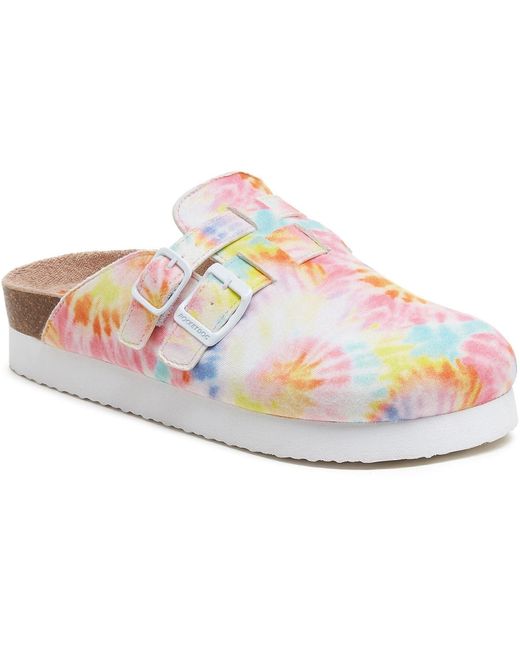 Rocket Dog Pink Abel Plus Tucker Cotton Pastel/Multi Mules