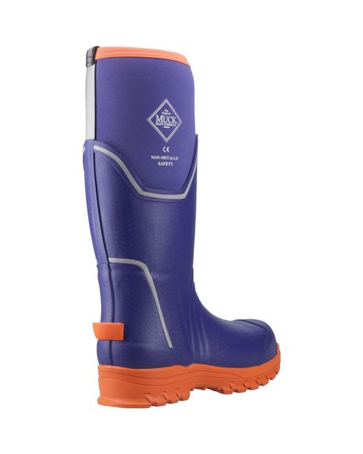 Muck Boot Blue Grit S5 Rubber Wellington Boots