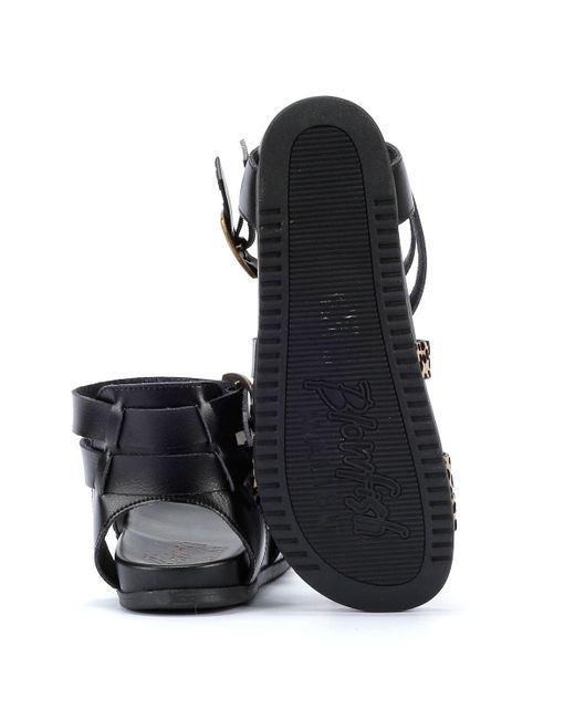 Blowfish Black Candie Women's Leopard Sandals