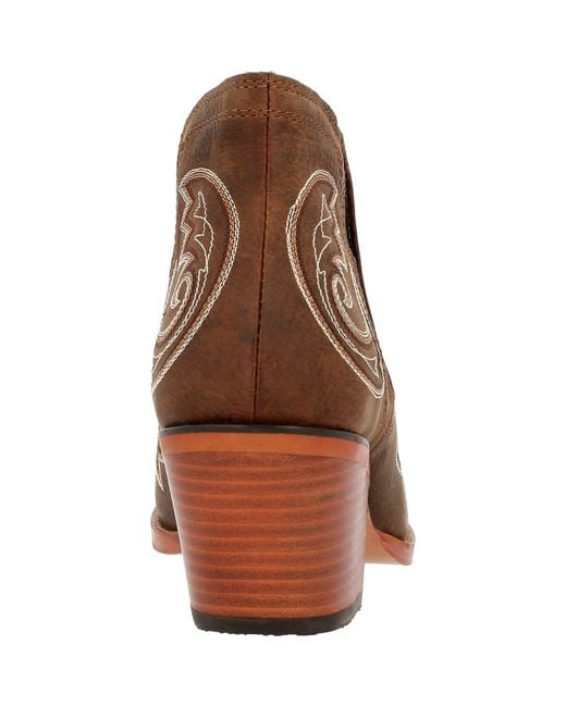Durango Brown Crush Leather Coffee Boots