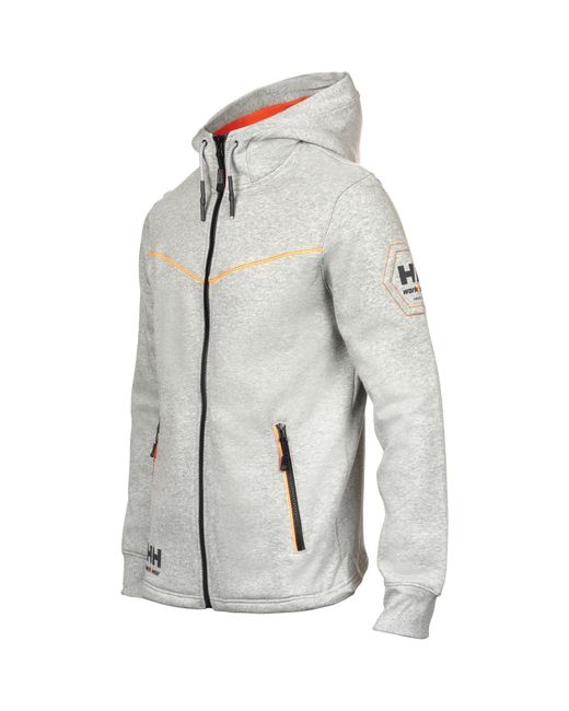 Helly Hansen Gray Chelsea Evolution Cotton Hooded Sweatshirt for men