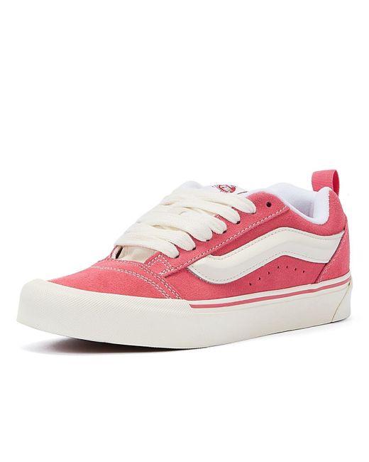 Vans Pink Knu Skool Retro /white Trainers