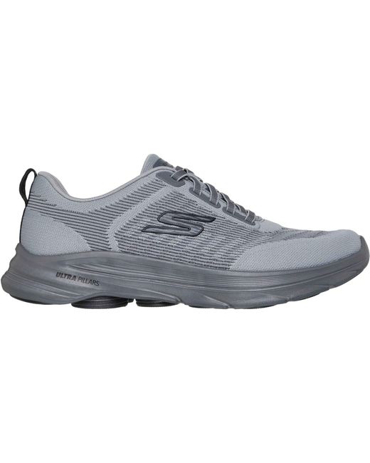 Skechers Gray Go Walk 8 Day Textile Standard Trainers for men
